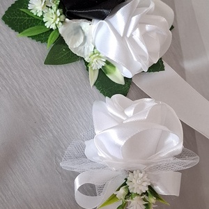 Örökcsokor garnitúra - esküvő - menyasszonyi- és dobócsokor - Meska.hu