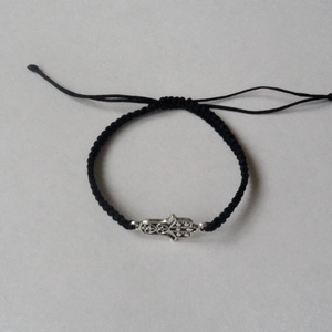 Hamsa karkötő - ékszer - karkötő - fonott karkötő - Meska.hu