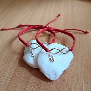 Végtelen szerelem - páros karkötő - ékszer - karkötő - charm karkötő - Meska.hu