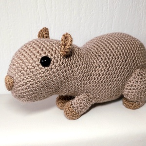 Horgolt capybara , Játék & Sport, Plüssállat & Játékfigura, Plüss mesefigurák, Horgolás, MESKA