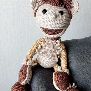 Horgolt Hakapeszi Maki - játék & sport - plüssállat & játékfigura - kutya - Meska.hu