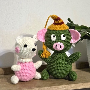 Horgolt Mazsola  és Tádé, Játék & Sport, Plüssállat & Játékfigura, Plüss mesefigurák, Horgolás, MESKA