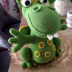 Horgolt sárkány - Meska.hu