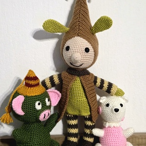 Horgolt Mazsola, Tádé és Manócska - Meska.hu