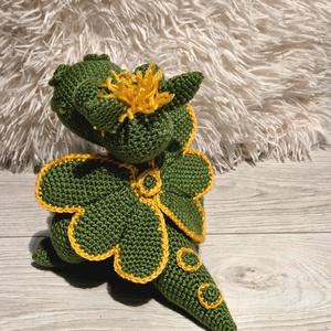 Horgolt mini sárkány - játék & sport - plüssállat & játékfigura - plüss mesefigurák - Meska.hu