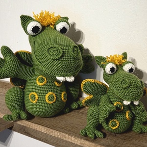 Horgolt mini sárkány, Játék & Sport, Plüssállat & Játékfigura, Plüss mesefigurák, Horgolás, MESKA