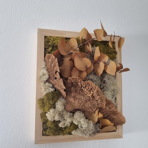 Zuzmó fali dekoráció - otthon & életmód - dekoráció - asztal és polc dekoráció - zuzmódekoráció, mohadekoráció - Meska.hu