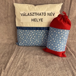 Mikulás párna + mikulás zsák egyedi névvel ellátva - Meska.hu