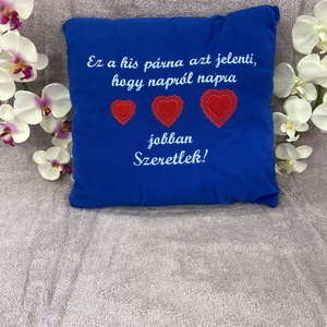 Egyedi feliratos mintás párna - otthon & életmód - lakástextil - párna & párnahuzat - Meska.hu