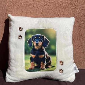 Tacskós tappancsos párna - otthon & életmód - lakástextil - párna & párnahuzat - Meska.hu