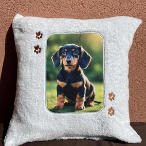 Tacskós tappancsos párna - Meska.hu