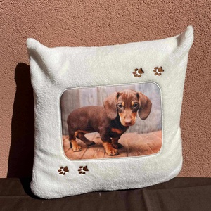 Tacskós tappancsos párna - otthon & életmód - lakástextil - párna & párnahuzat - Meska.hu