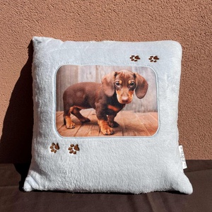 Tacskós tappancsos párna - otthon & életmód - lakástextil - párna & párnahuzat - Meska.hu