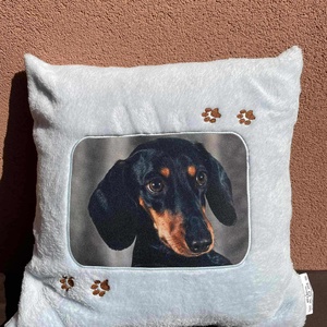 Tacskós tappancsos párna - otthon & életmód - lakástextil - párna & párnahuzat - Meska.hu