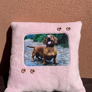 Tacskós tappancsos párna - otthon & életmód - lakástextil - párna & párnahuzat - Meska.hu