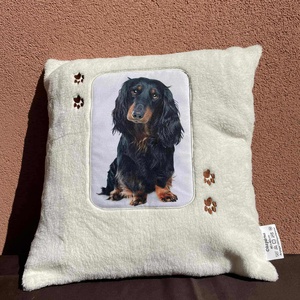 Tacskós tappancsos párna - otthon & életmód - lakástextil - párna & párnahuzat - Meska.hu