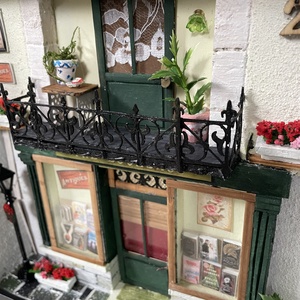Könyvesbolt a Baker Streeten - miniatűr dobozkép - fali kulcstartó - otthon & életmód - dekoráció - kép & falikép - 3d képek - Meska.hu