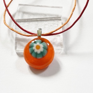 Pici millefiori üvegmedál 1, ajándék nőknek, pedagógusoknak - Meska.hu