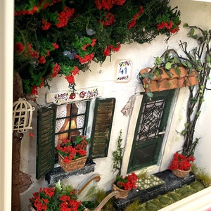 Begónia utca 41- miniatűr dobozkép - fali kulcstartó - otthon & életmód - dekoráció - kép & falikép - 3d képek - Meska.hu