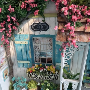 Liliom utca 46 - dobozkép - fali kulcstartó - - miniatűr dobozkép - művészet - makett, modell - Meska.hu