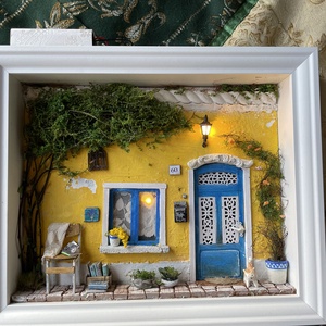 Provance - miniatűr dobozkép - fali kulcstartó  - otthon & életmód - dekoráció - fali és függő dekoráció - fali kulcstartó - Meska.hu