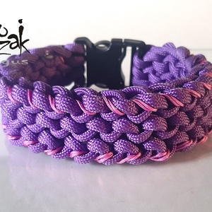 Paracord nyakörv Lilus, Otthon & Életmód, Kisállatoknak, Kutyáknak, Kutya nyakörv, Csomózás, MESKA