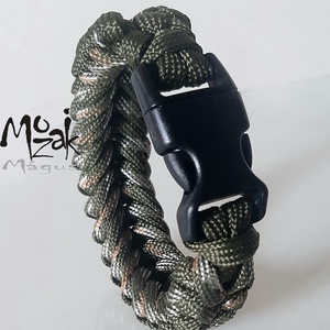 Paracord karkötő Terep  - ékszer - karkötő - fonott karkötő - Meska.hu