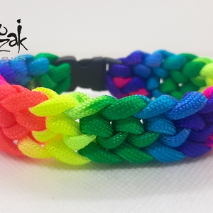 Nyárra színesben! - paracord karkötő - ékszer - karkötő - fonott karkötő - Meska.hu
