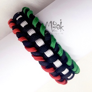 Paracord karkötő Hazai színekben  - Meska.hu