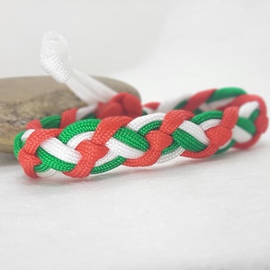 Hullám nemzeti szín paracord karkötő  - Meska.hu