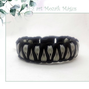 Paracord karkötő Ezüst varázsszemek - ékszer - karkötő - fonott karkötő - Meska.hu