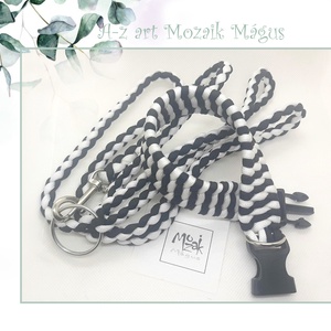 Paracord nyakörv szett  Zebra - Meska.hu