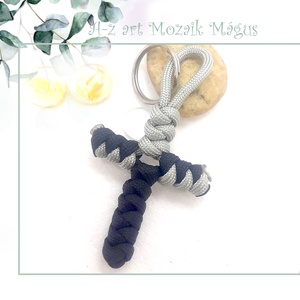 Paracord kulcstartó Kereszt - otthon & életmód - dekoráció - fali és függő dekoráció - fali kulcstartó - Meska.hu