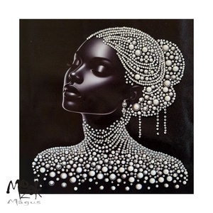 A Fekete gyémánt - gyémántszemes kép - Meska.hu