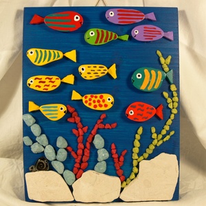 Akvárium nagy - kavicskép -  - Meska.hu