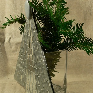 Karácsonyi angyal - üvegmozaik dísztárgy - otthon & életmód - dekoráció - asztal és polc dekoráció - díszüveg - Meska.hu