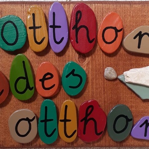 Ajtótábla - otthon & életmód - ház & kert - isten hozott tábla - Meska.hu
