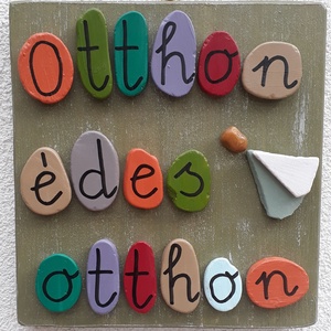 Ajtótábla zöld háttéren - otthon & életmód - dekoráció - Meska.hu