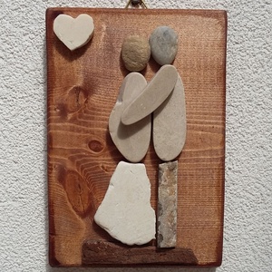 Babavárás - kavicskép - otthon & életmód - dekoráció - kép & falikép - kavics kép - Meska.hu