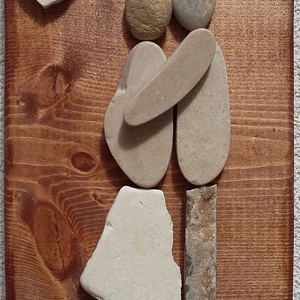 Babavárás - kavicskép - otthon & életmód - dekoráció - kép & falikép - kavics kép - Meska.hu