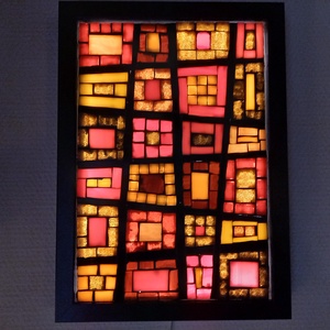 Absztrakt - üvegmozaik falikép világítással - otthon & életmód - dekoráció - kép & falikép - mozaik kép - Meska.hu Absztrakt - üvegmozaik falikép világítással - otthon & életmód - dekoráció - kép & falikép - mozaik kép - Meska.hu