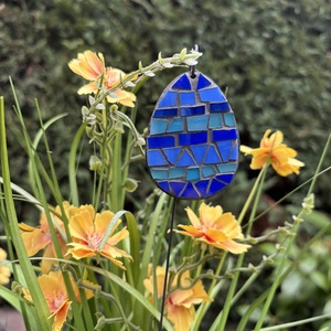 Kaspóba vagy vázába tűzhető üvegmozaik tojás, Otthon & Életmód, Dekoráció, Dísztárgy, Mozaik, Mindenmás, MESKA