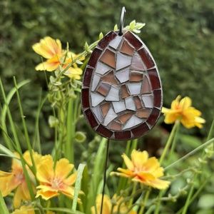 Kaspóba vagy vázába tűzhető üvegmozaik tojás, Otthon & Életmód, Dekoráció, Dísztárgy, Mozaik, Mindenmás, MESKA