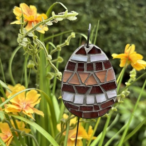 Kaspóba vagy vázába tűzhető üvegmozaik tojás, Otthon & Életmód, Dekoráció, Dísztárgy, Mozaik, Mindenmás, MESKA