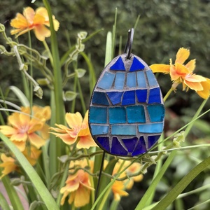 Kaspóba vagy vázába tűzhető üvegmozaik tojás, Otthon & Életmód, Dekoráció, Dísztárgy, Mozaik, Mindenmás, MESKA