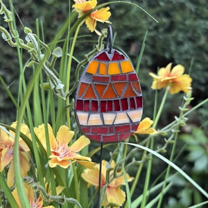 Kaspóba vagy vázába tűzhető üvegmozaik tojás, Otthon & Életmód, Dekoráció, Dísztárgy, Mozaik, Mindenmás, MESKA