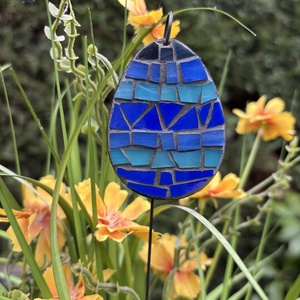 Kaspóba vagy vázába tűzhető üvegmozaik tojás, Otthon & Életmód, Dekoráció, Dísztárgy, Mozaik, Mindenmás, MESKA