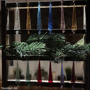 Karácsonyfadísz üveg 3 db-os - karácsony - karácsonyi lakásdekoráció - karácsonyfadíszek - Meska.hu