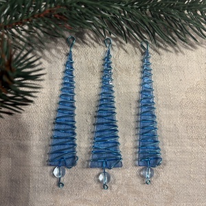 Karácsonyfadísz üveg 3 db-os, Karácsony, Karácsonyi lakásdekoráció, Karácsonyfadíszek, Mindenmás, Üvegművészet, MESKA