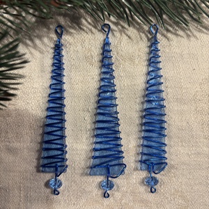 Karácsonyfadísz üveg 3 db-os, Karácsony, Karácsonyi lakásdekoráció, Karácsonyfadíszek, Mindenmás, Üvegművészet, MESKA